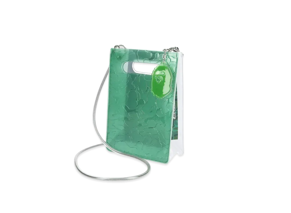 A BATHING APE x nana-nana A5 Vertical Bag Shibuya Store Exclusive "Green"