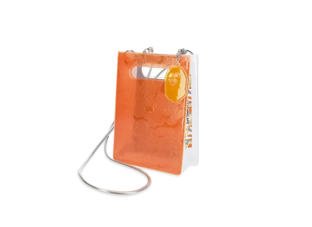 A BATHING APE x nana-nana A5 Vertical Bag Fukuoka Store Exclusive "Orange"