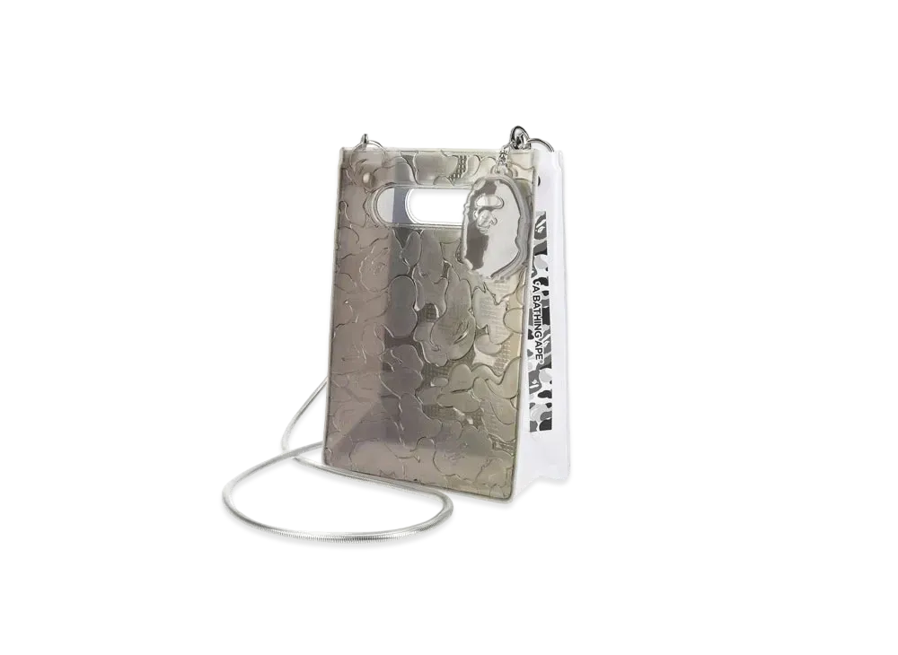 A BATHING APE x nana-nana A5 Vertical Bag Kyoto Store Exclusive "Gray"