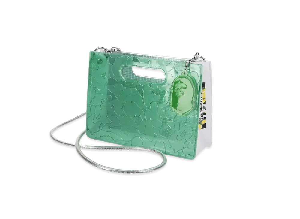 A BATHING APE x nana-nana A5 Horizontal Bag Osaka Store Exclusive "Green"