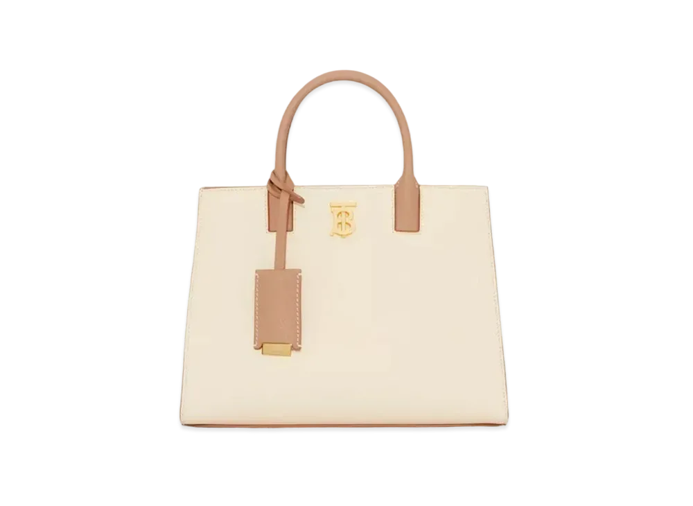 Burberry Grainy Leather Mini Frances Bag "Camel/Archive Beige/Warm Tan"