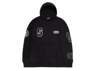 WIND AND SEA x HYSTERIC GLAMOUR Varsity Hoodie "Black"