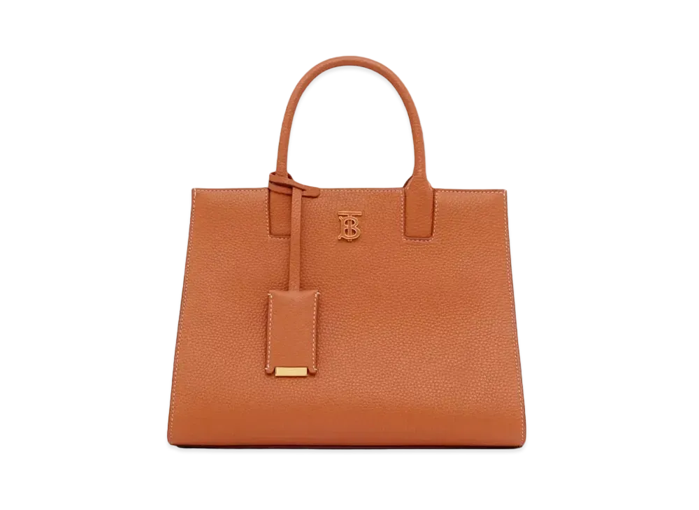Burberry Grainy Leather Mini Frances Bag "Warm Russet Brown"