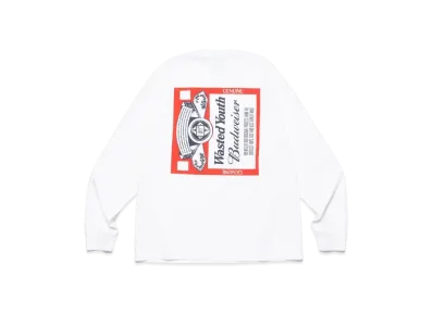 Wasted Youth L/S T-Shirt "White" / VERDY