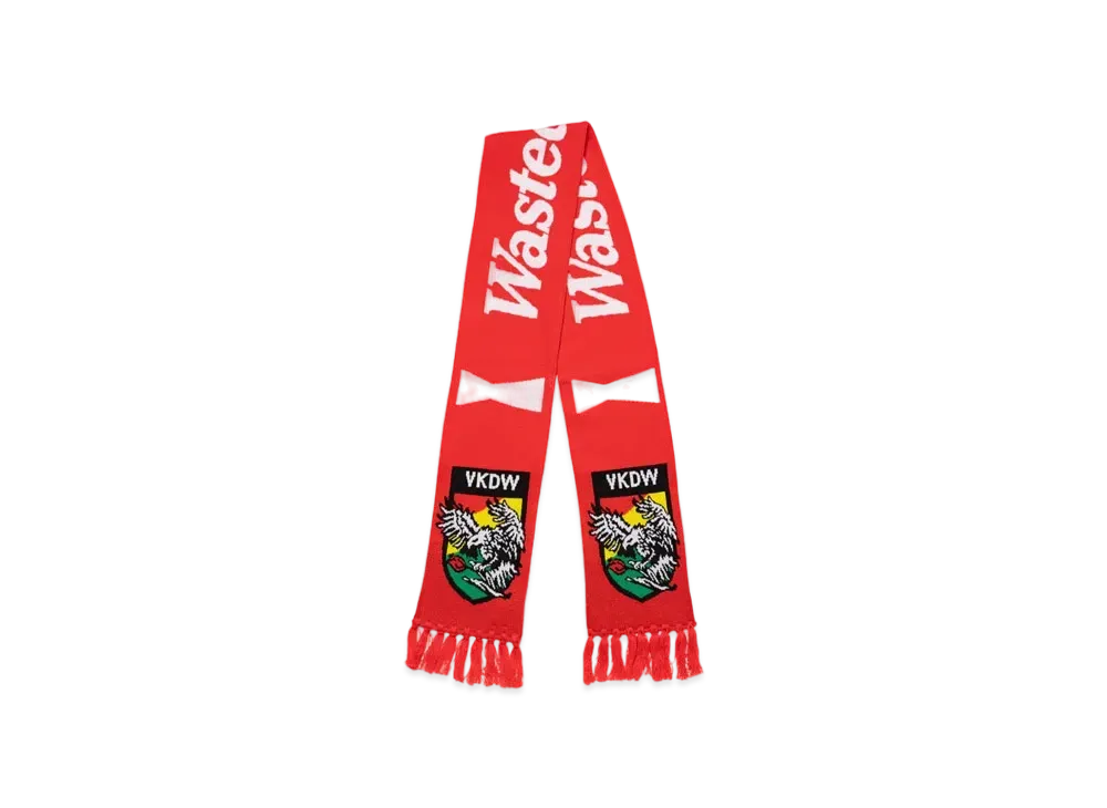 Wasted Youth Football Muffler "Red" / VERDY