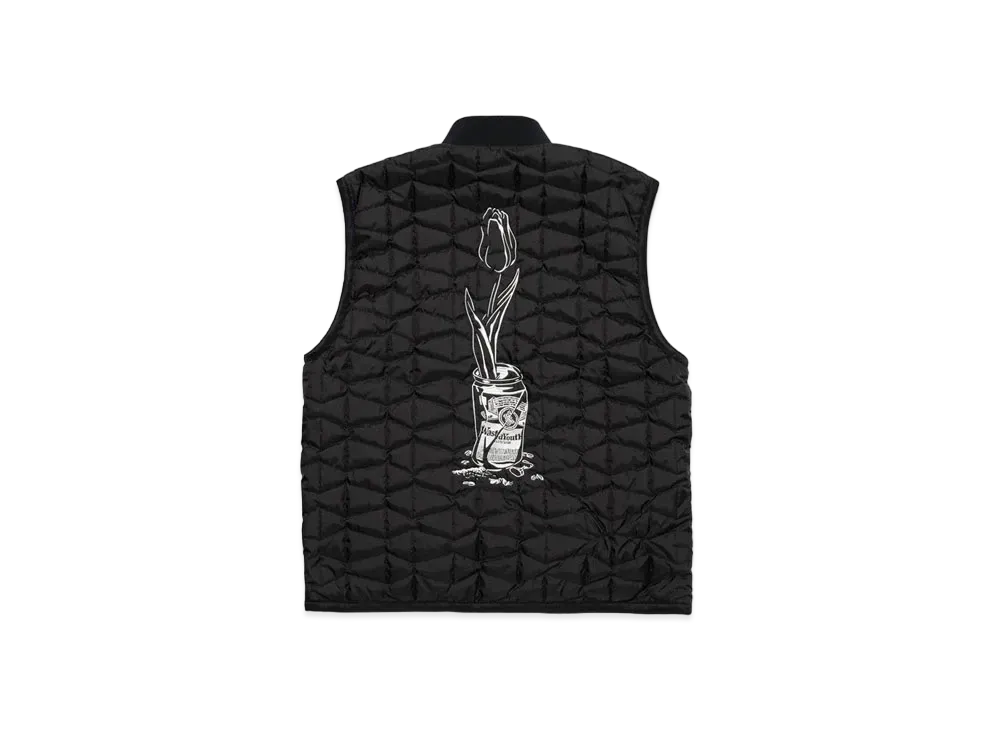 Wasted Youth Quilted Puff Reversible Vest "Black" / VERDY