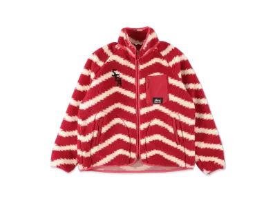 WIND AND SEA x NANGA Boa Fleece Jacket "Red Border"