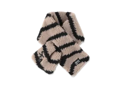 WIND AND SEA x NANGA Boa Fleece Muffler "Beige Border"