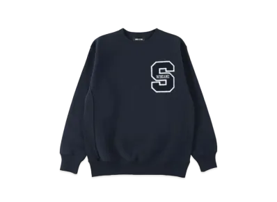 WIND AND SEA College Wappen Sweat "Navy"