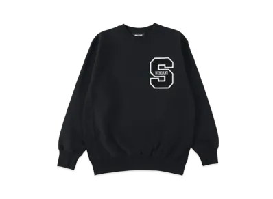 WIND AND SEA College Wappen Sweat "Black"