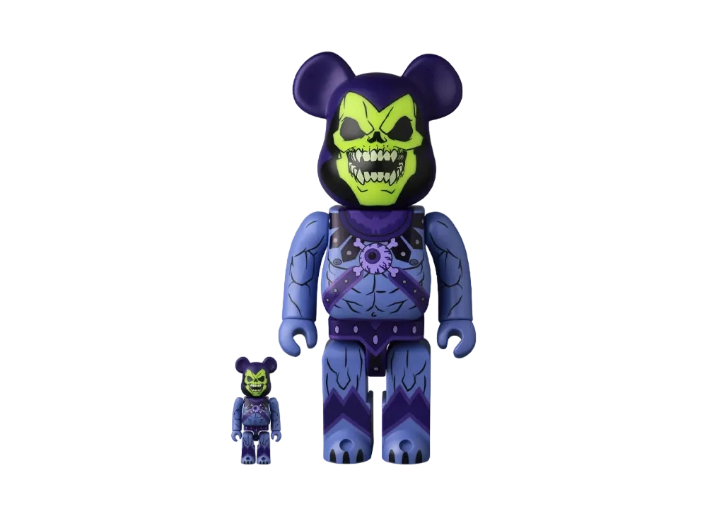 Bearbrick Mishka x Masters of The Universe Skeletor 100% & 400%