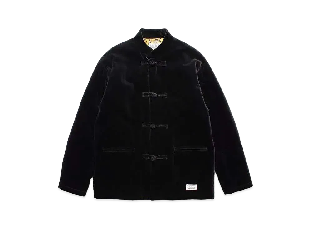 WACKO MARIA Velvet Kung-Fu Jacket "Black"