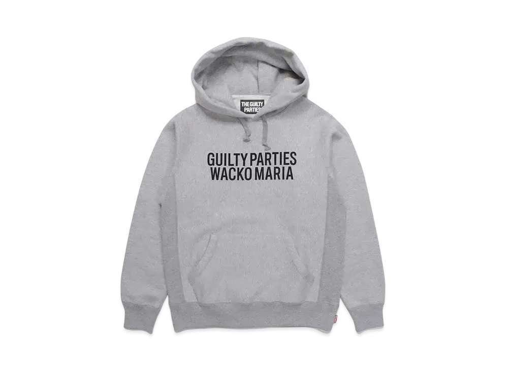 WACKO MARIA Heavy Weight Pull Over Hooded Sweat Shirt "Gray"