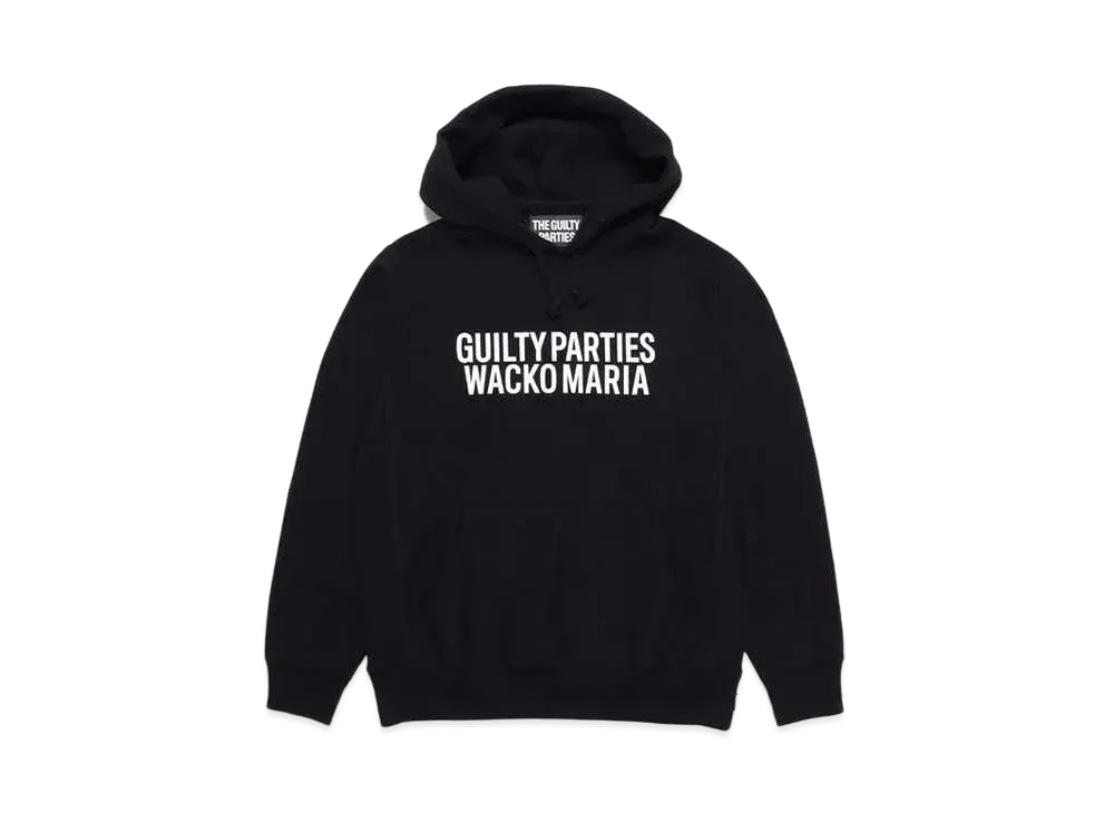 WACKO MARIA Heavy Weight Pull Over Hooded Sweat Shirt "Black"