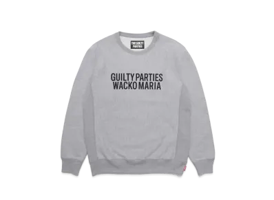 WACKO MARIA Heavy Weight Crew Neck Sweat Shirt "Gray"