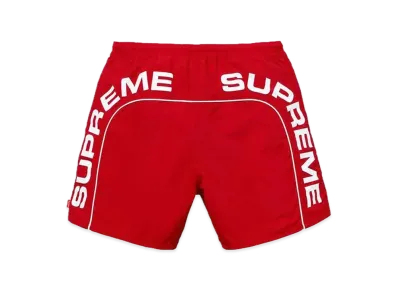 Supreme Arc Logo Water Short "Red"