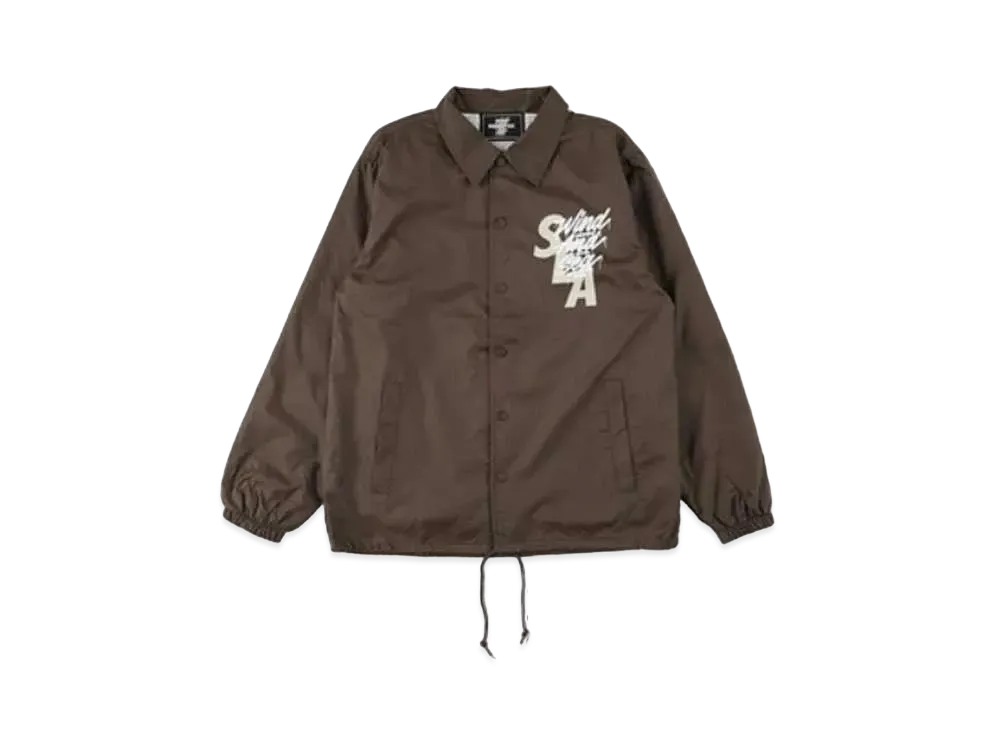 WIND AND SEA X IT'S A LIVING COACH JACKET "Brown"