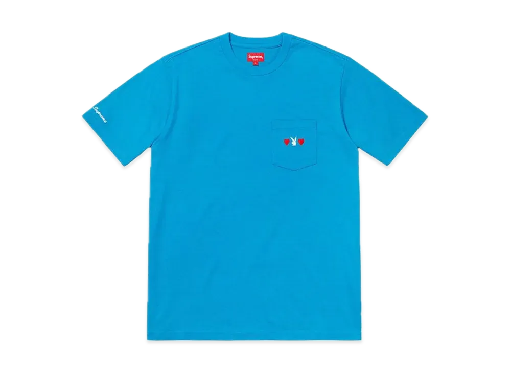 Supreme x Playboy Pocket Tee "Bright Royal"