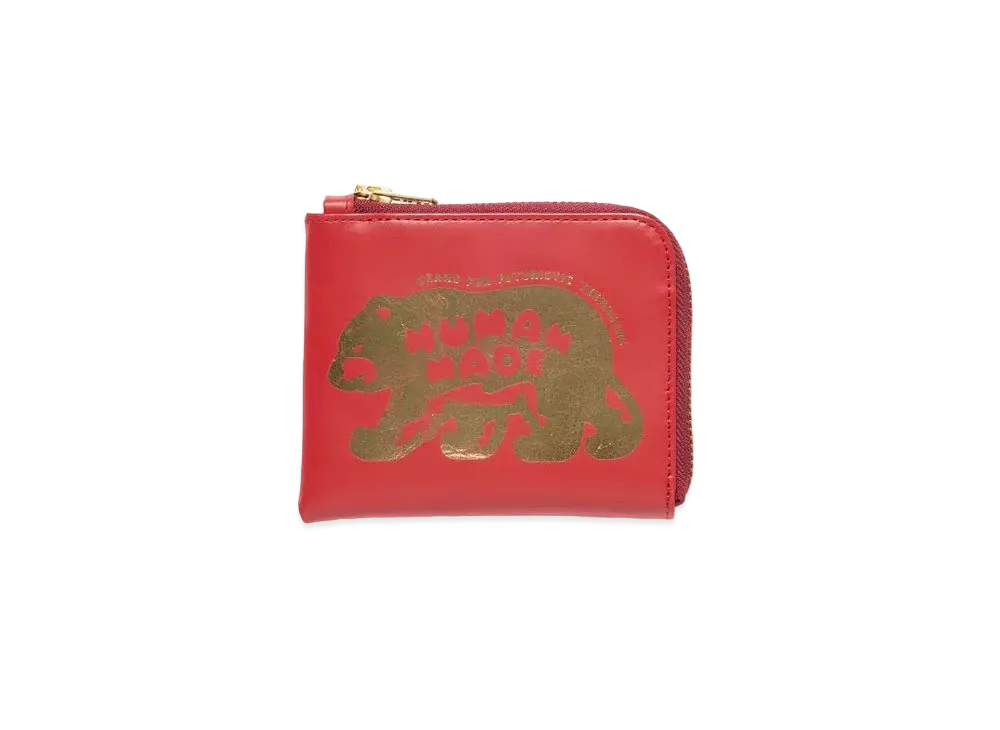 HUMAN MADE Leather Wallet "Red"