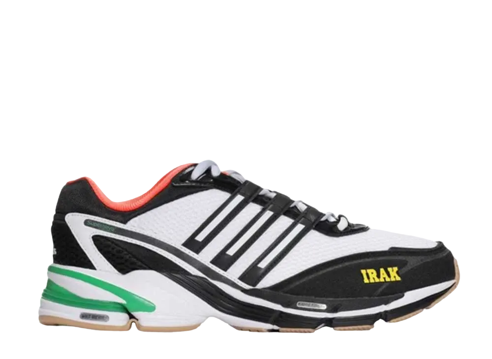 アディダス スーパーノヴァ クッション 7 アイラック "コアブラック/フットウェアホワイト/ビビッドグリーン"