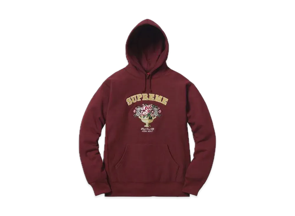 Supreme Centerpiece Hooded Sweatshirt "Burgundy"