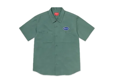 Supreme Studded Patch S/S Work Shirt "Work Green"