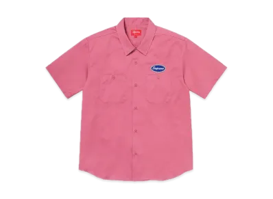 Supreme Studded Patch S/S Work Shirt "Pink"