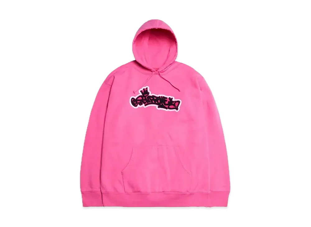 Supreme Handstyle Hooded Sweatshirt "Magenta"