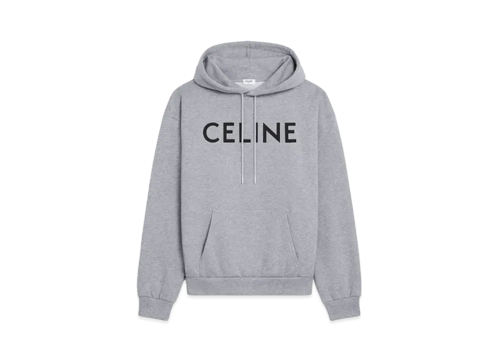 セリーヌ フーディ/コットンフリース "グレー/ブラック" 2Y321670Q.09GB