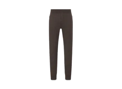 Dior Track Pants Cotton And Cashmere Blend Knit "Brown"