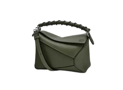 LOEWE Small Puzzle Edge Bag In Nappa Calfskin "Vintage Khaki"