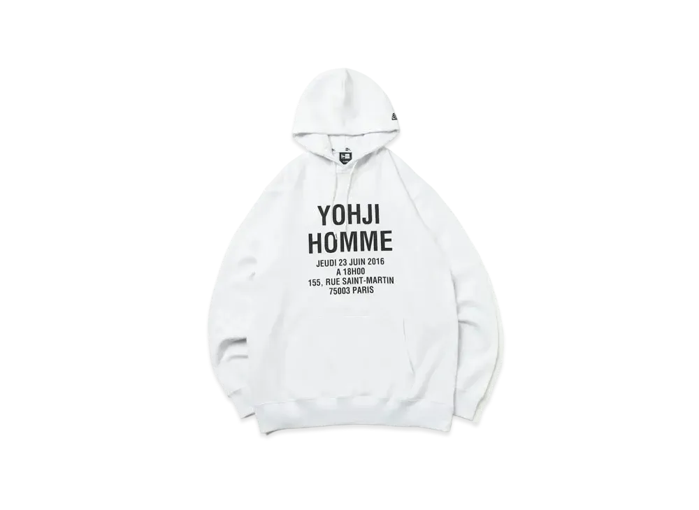 NEW ERA x Yohji Yamamoto SS23 Sweat Pullover Hoodie "White"