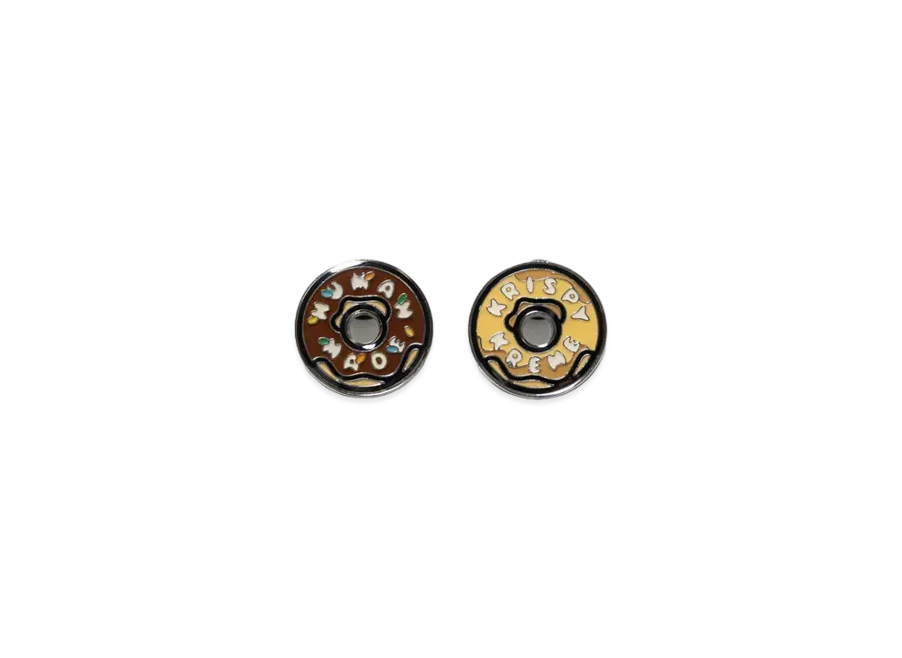 HUMAN MADE x Krispy Kreme Doughnuts Pin Badge(2P) "Brown"