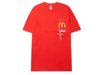 Travis Scott Cactus Jack x McDonald's Crew T-Shirt "Red"