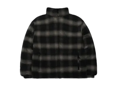 Supreme Flannel Reversible Puffer Jacket "Black"