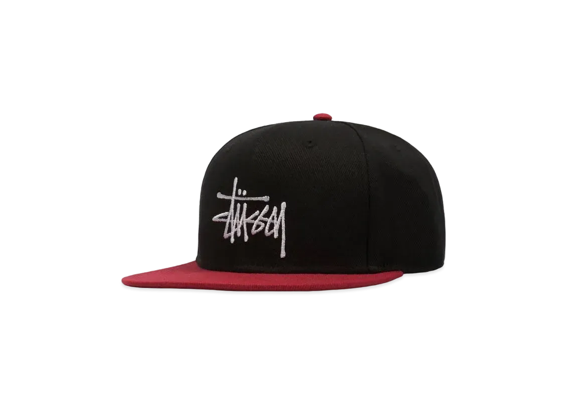 Stussy 2TONE TEAM STRAPBACK CAP "Black"