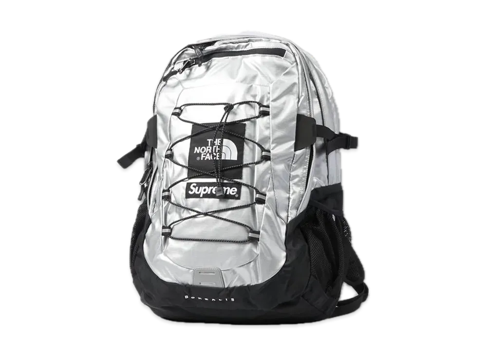 Supreme x The North Face Metallic Borealis Backpack "Silver"