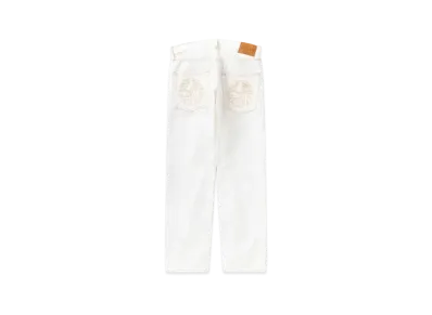 Black Eye Patch Kamon Jeans "White"