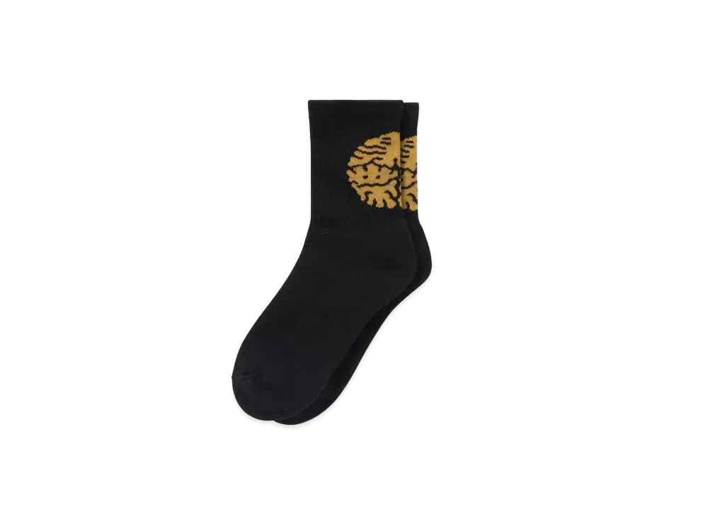 Black Eye Patch Kamon Socks "Black"