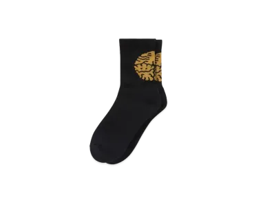 Black Eye Patch Kamon Socks "Black"