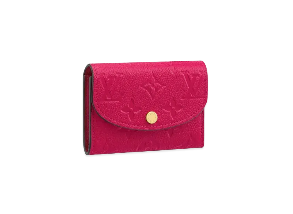 Louis Vuitton Rosalie Coin Purse Monogram Empreinte Leather "Rose Pondicherry"