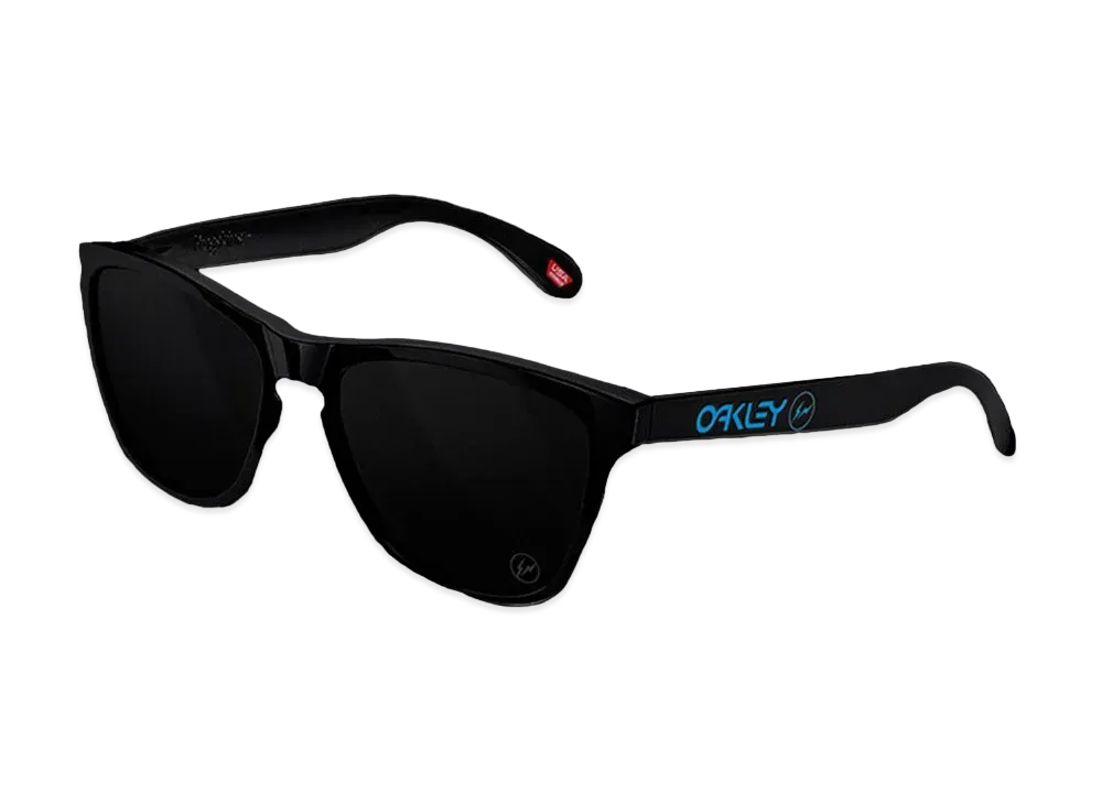 FRAGMENT x OAKLEY Frogskins Polished Black w/Prizm Grey "Vivid Blue"