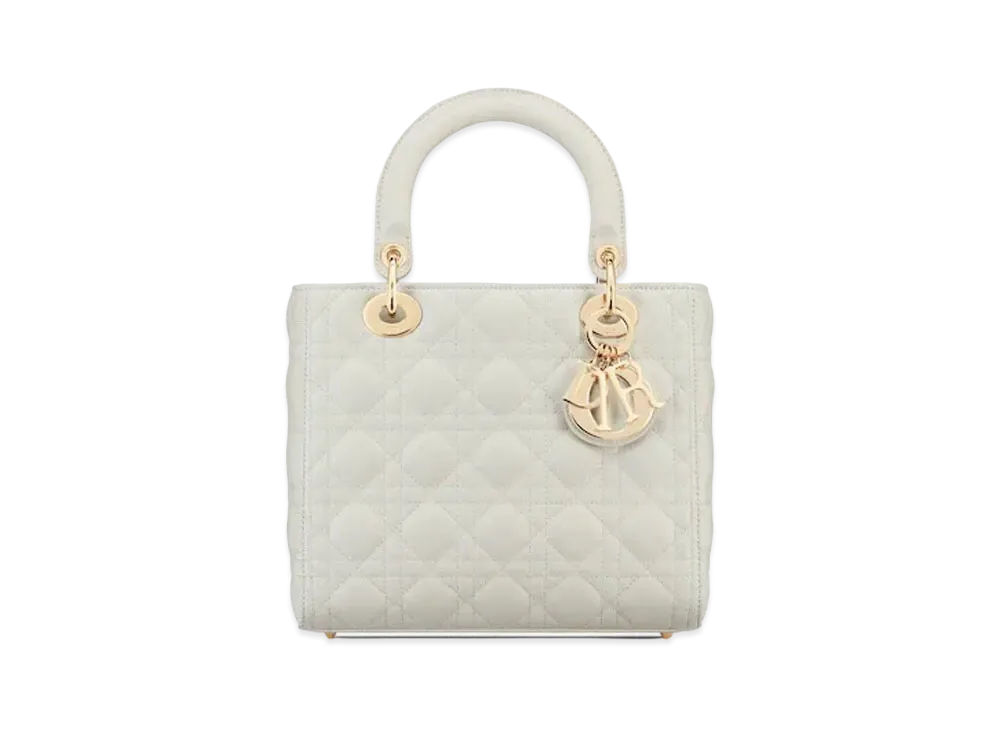 Dior Medium Lady Dior Bag Cannage Lambskin "Latte"