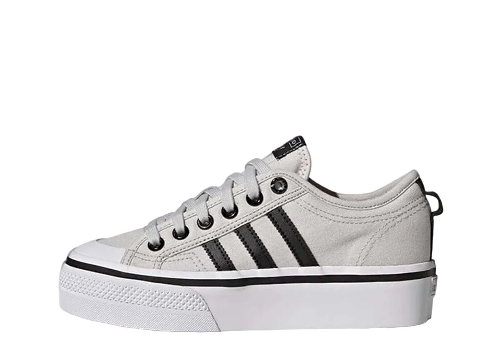 adidas Women's Nizza Platform "Grey One/Core Black/Footwear White"