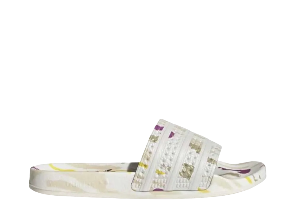 Thebe Magugu × adidas Women's Adilette Slides "Footwear White/Footwear White/Core Black"