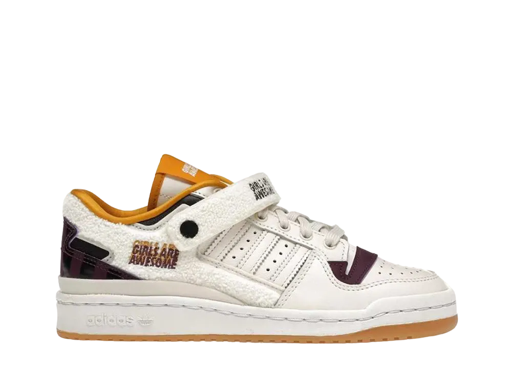 Girls Are Awesome × adidas Women's Forum Low "Awesome White"