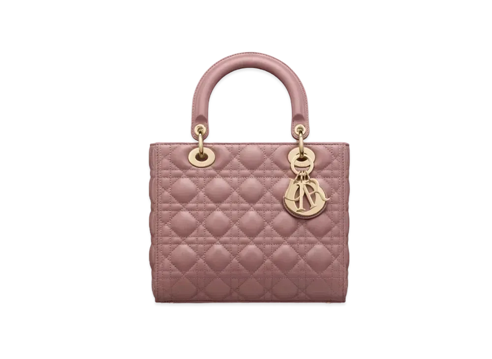 Dior Medium Lady Dior Bag Cannage Lambskin "Peony Pink"