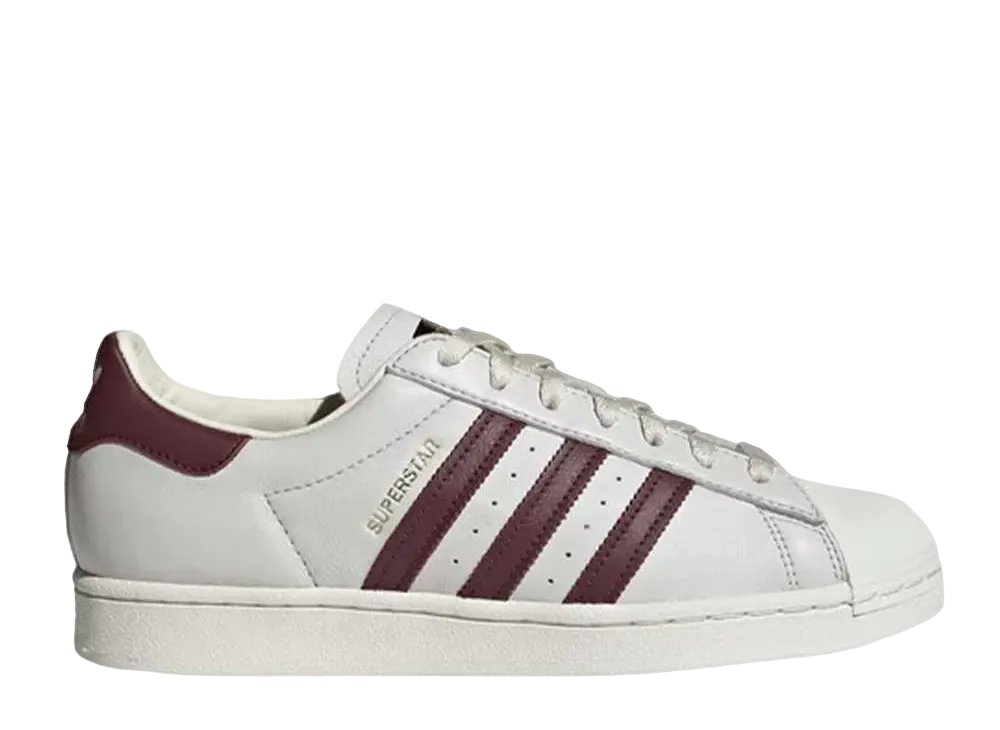 アディダス スーパースター "オフ ホワイト マルーン"