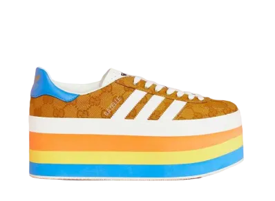 GUCCI × adidas Women's GG Gazelle "Mesa/White/Red"
