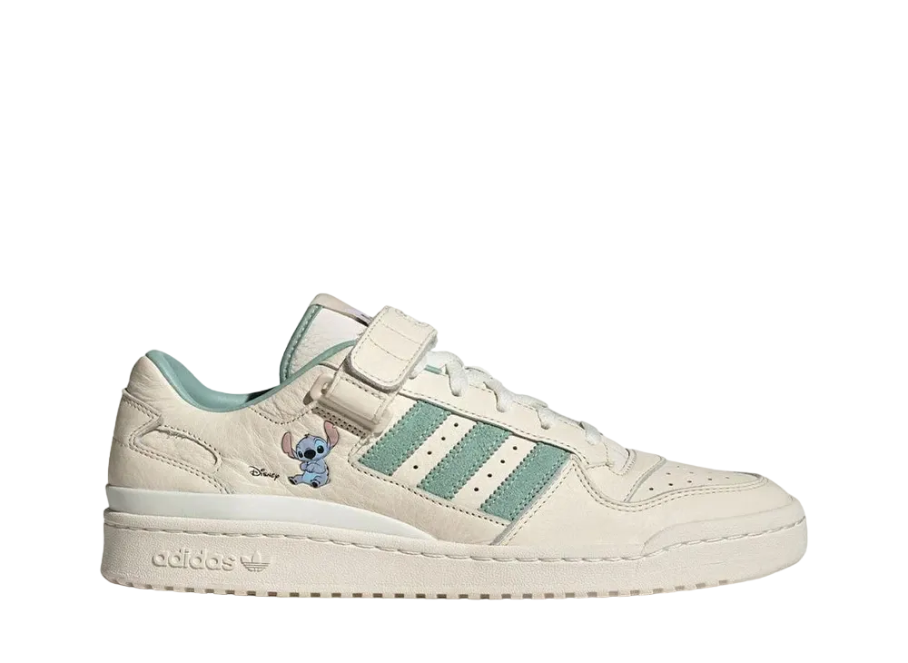 Disney × adidas Women's Forum Low Stitch "Wonder White/Hazy Green/Off White"